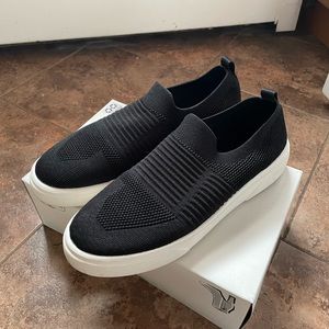Black slip on shoes from target. Size 10. Worn only a few times.